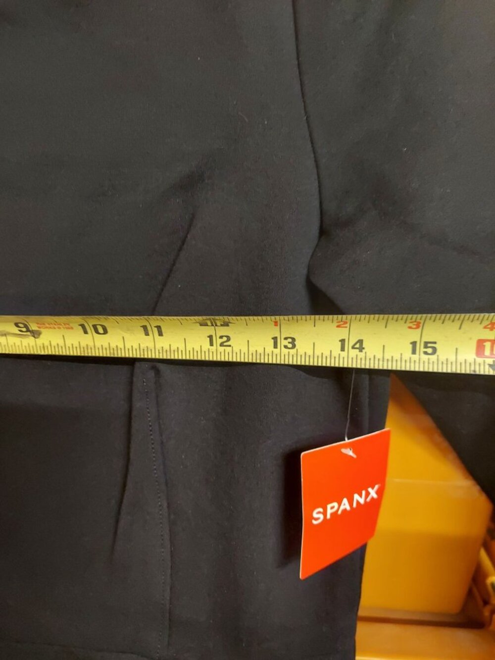 Spanx Black Perfect Shift Dress S/P 3/4 Sleeve Zip Back Classic Fit - Picture 6 of 9